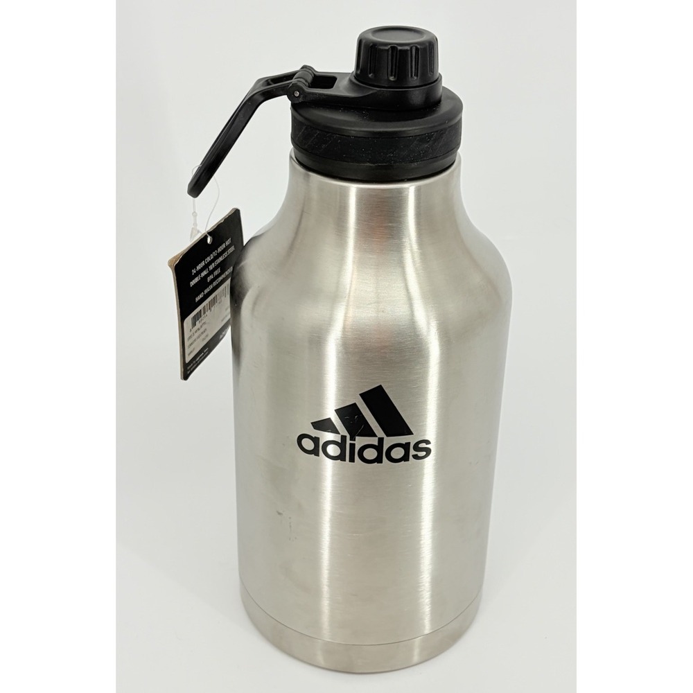 Adidas 2L Metal Two Liter Water Bottle 18/8 Stainless Steel Insulated Hot Cold